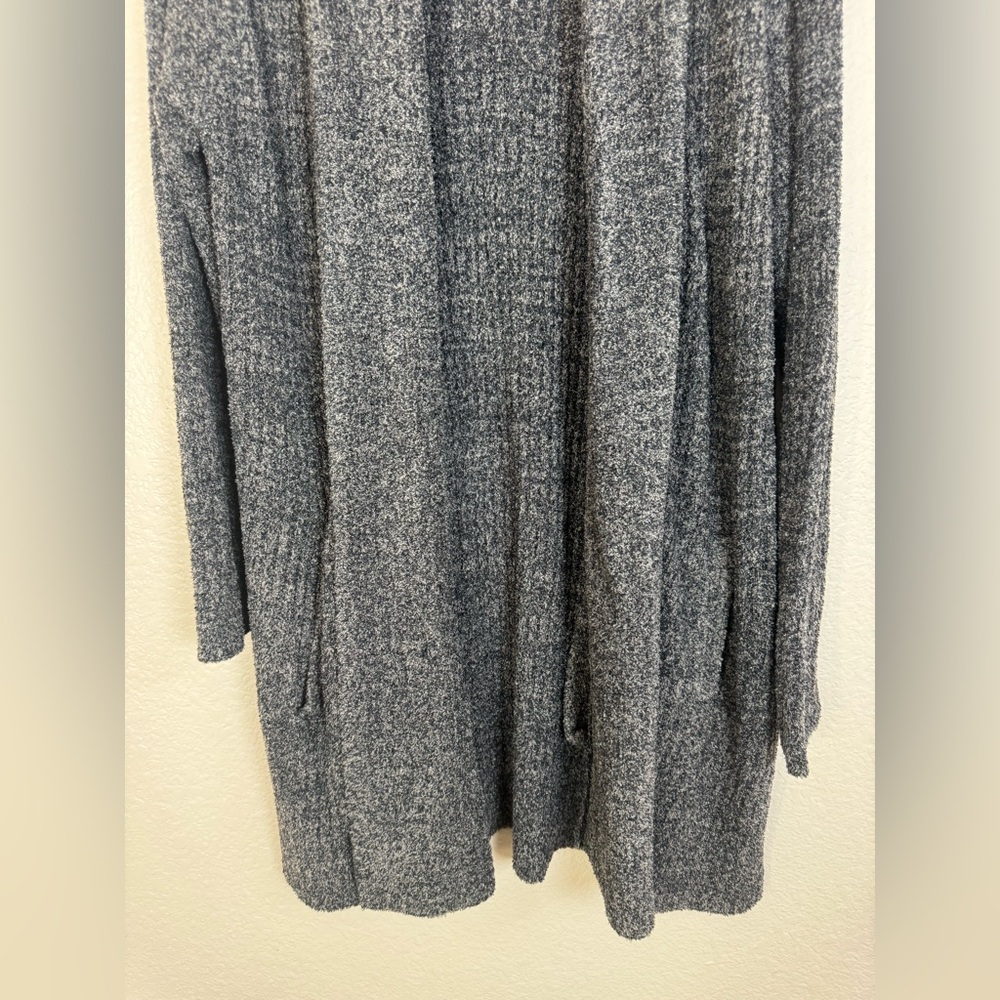 Barefoot Dreams Duster Sweater Cardigan Charcoal Gray size 1X 14-16 $168 - Picture 3 of 7